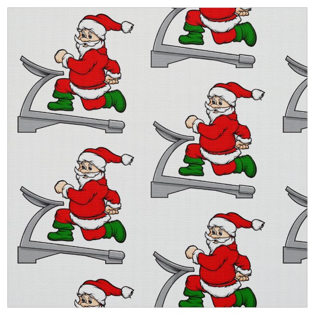 Tela divertida cinta de correr santa claus (Retal)