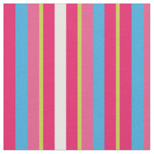 Tela Divertido colorido Multi Stripes