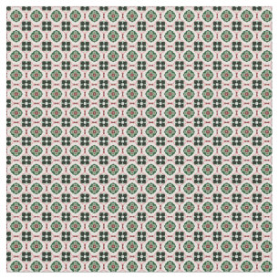 Tela Divertido Patrón Abstracto de Navidad Boho Retro L