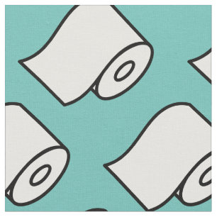 Tela Divertido tejido de papel higiénico patrón perso