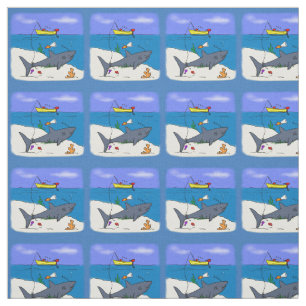 Tela Divertido tiburón durmiente y personalizado de pes