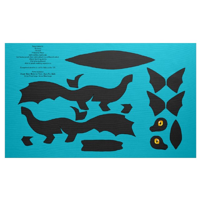 Tela DIY cortó y cose el dragón Plushie - Karasugoi de (Yarda)