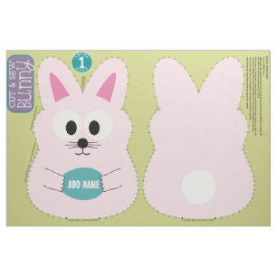 Tela DIY Cute Bunny Stuffed Animal Custom Name