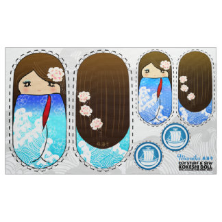 Tela DIY Kokeshi muñeca de felpa - cortar cosas y coser