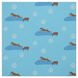 Tela Dock Saltando Perro