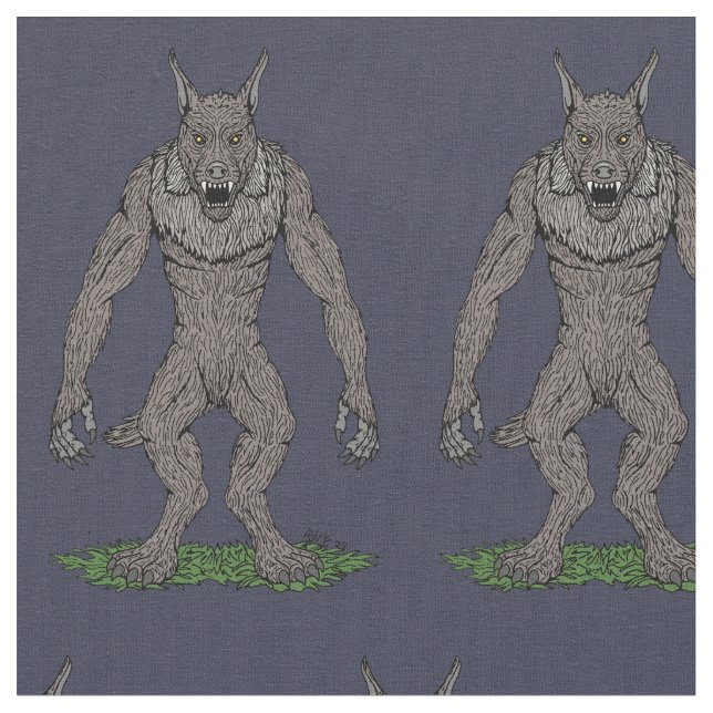 Tela Dogman Cryptid o Werewolf (De cerca)
