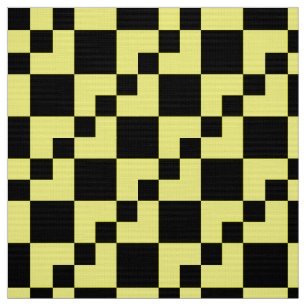 Tela Domino de mosaico - amarillo y negro