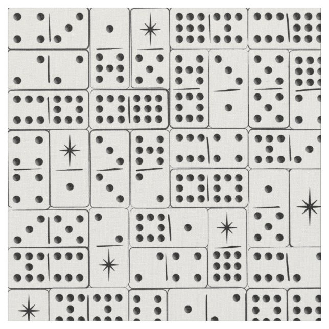 Tela Dominoes de Retro Starburst (De cerca)