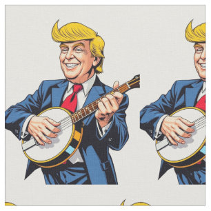 Tela Donald Trump jugando al banjo