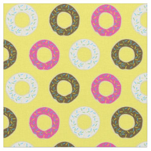 Tela Donas Niños Lindos Coloridos Comida Donuts