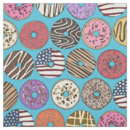 Tela donuts azul americano