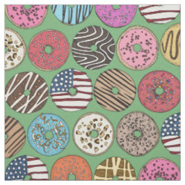 Tela donuts verdes estadounidenses