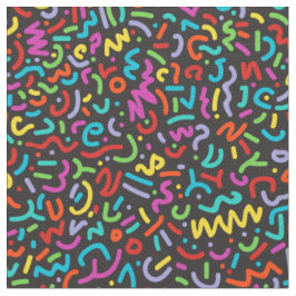 Tela Doodle (Multi on Black)