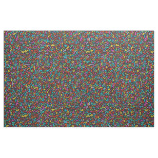 Tela Doodle (Multi on Black)