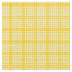 Tela Dorado amarillo brillante Gingham Plaid Tartán