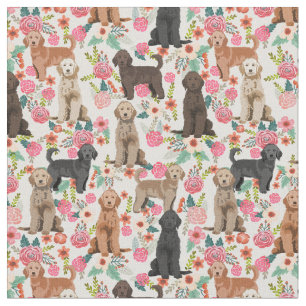 Tela Dorados Doodles crema floral vintada