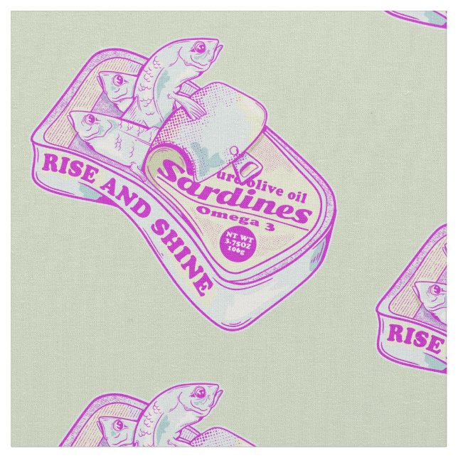 TELA DORMIR SARDINAS RISE Y SHINE (De cerca)