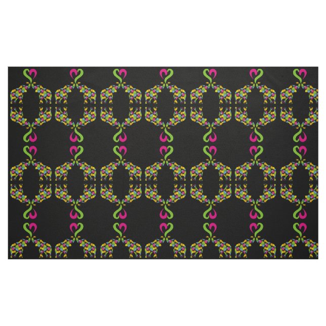 Tela Dos elefantes enamorados ("Cuarto gordo" (fat quarter))