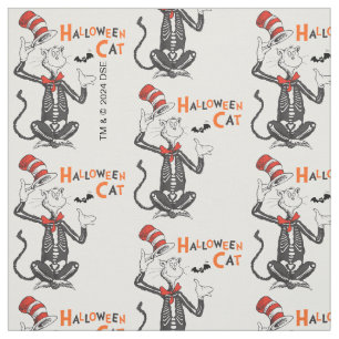 Tela Dr. Seuss   Gato de Halloween en el Gorra