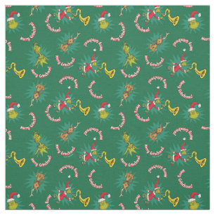 Tela Dr. Seuss Grinch Patrón de Merry Grinchmas