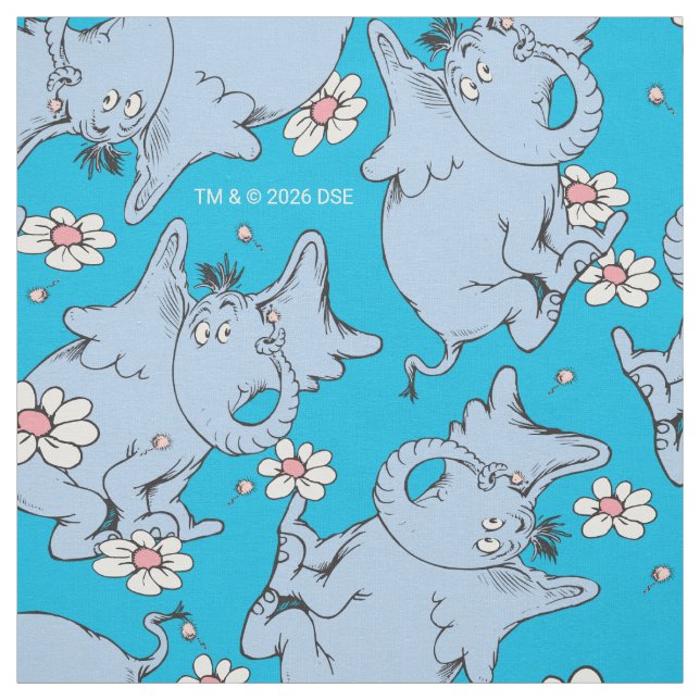 Tela Dr. Seuss Horton escucha a Quién (Retal)
