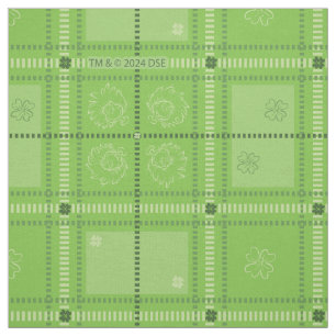 Tela Dr. Seuss   Patrón de platillos de San Patricio