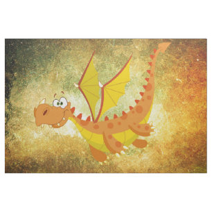 Tela Dragón sobre una textura naranja