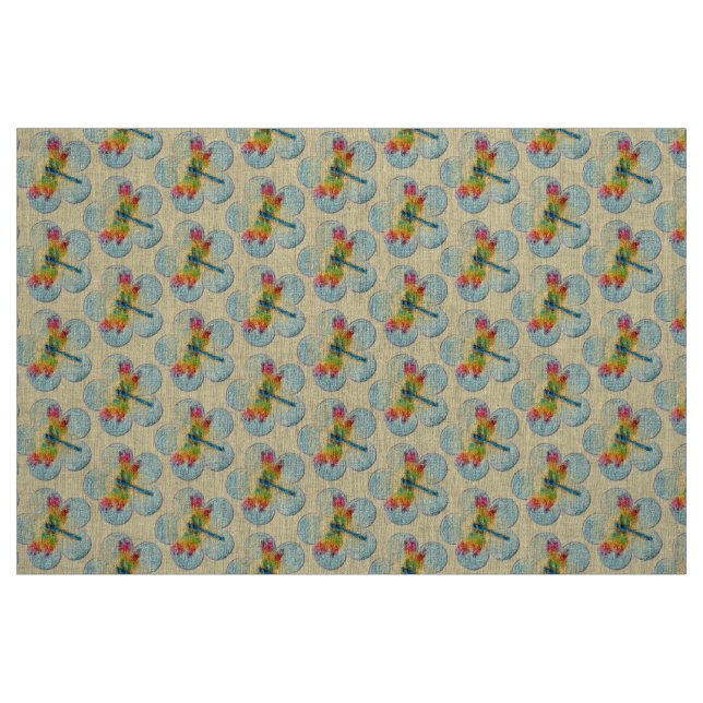 Tela Dragonflies ("Cuarto gordo" (fat quarter))