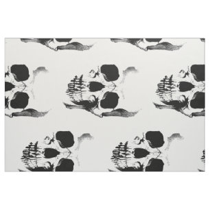 Tela Dramático tejido de la cara de cráneo