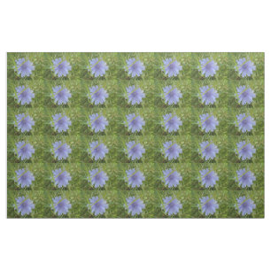 Tela dulce de flores moradas azules