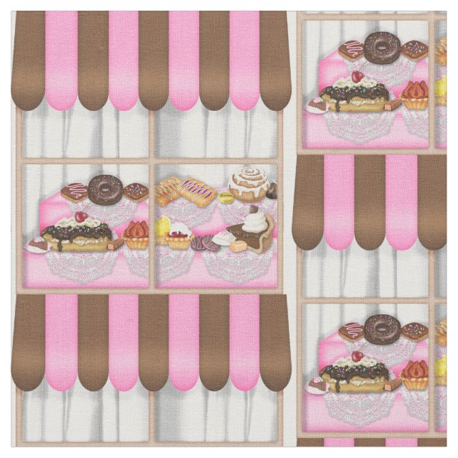 Tela dulce de la ventana de la panadería de la (De cerca)