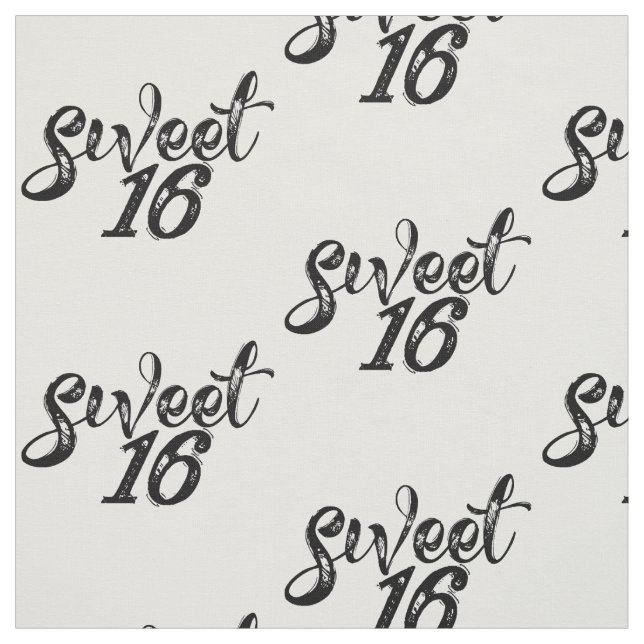 Tela Dulce Dieciséis Cumpleaños 16 (Retal)