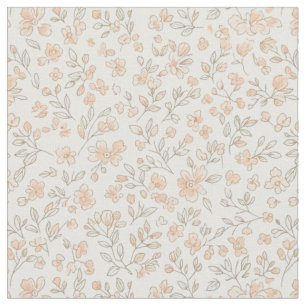 Tela Dulce Floral Utilitario Vintage de Durazno de los 