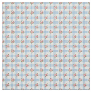 Tela Dulces 50s Retro Rosa Azul a Cuadros