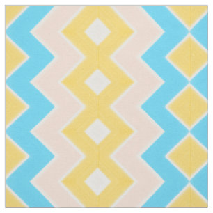 Tela Durazno dorado, turquesa y amarillo
