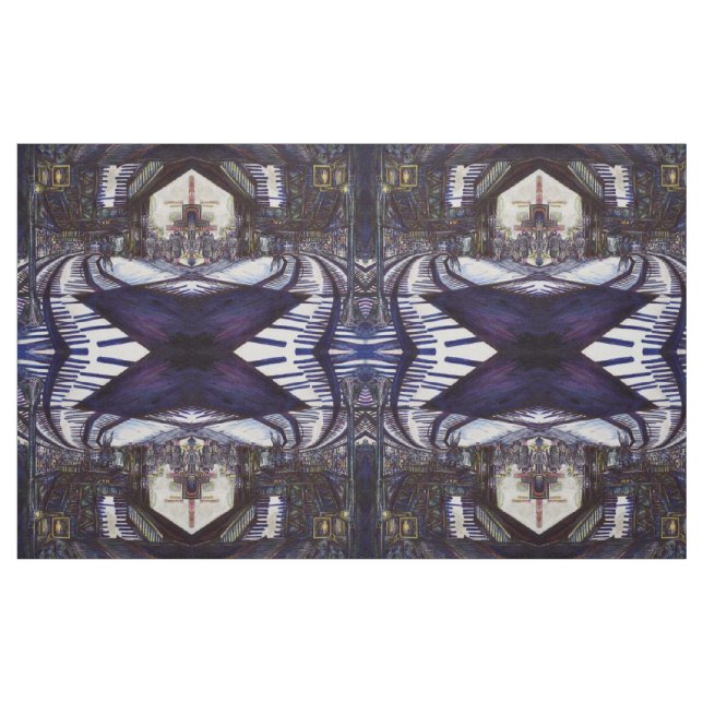 Tela Dustar el piano ("Cuarto gordo" (fat quarter))