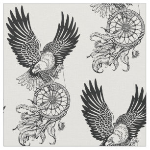 Tela Eagle con nativos norteamericanos dreamcatcher