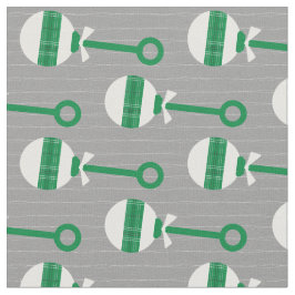 Tela Eagles Green Plantea una batalla de bebé en gris