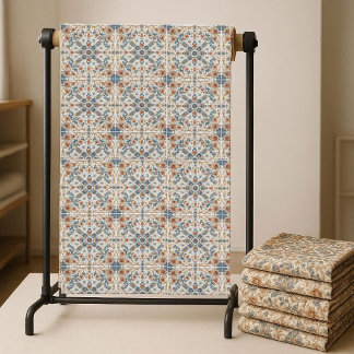 Tela Earthy Tones Boho Floral Pattern Minimalistic Chic