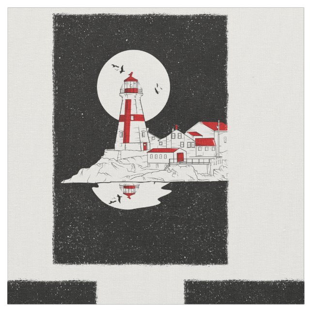 Tela East Quoddy Head Lighthouse amazon de camisa plana (De cerca)