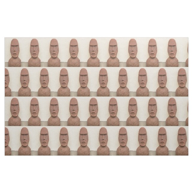 Tela Easter Island Moai Head Thunder_Cove ("Cuarto gordo" (fat quarter))