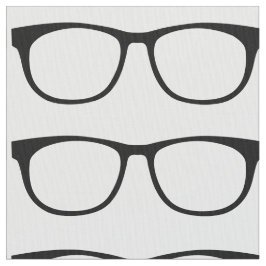 Tela Ebony Hipster Geek Glasses Fabric