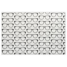 Tela Ebony Hipster Geek Glasses Fabric