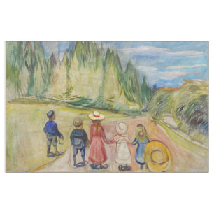Tela Edvard Munch - El bosque de cuento de hadas