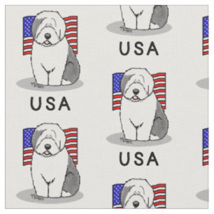 Tela EEUU Bandera Americana Vieja Oveja Inglesa (Gris 1