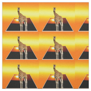 Tela Efecto de Arte Popout Giraffe Golden Sunshine,