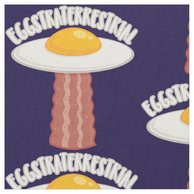 Tela Eggstraterrestririal con texto (De cerca)