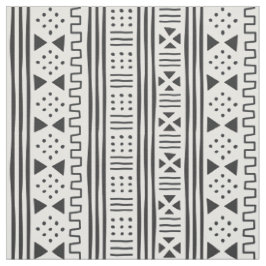 Tela El africano blanco MudCloth del negro el | inspiró