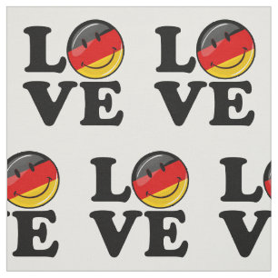 Tela El amor desde Alemania Bandera Sonriente