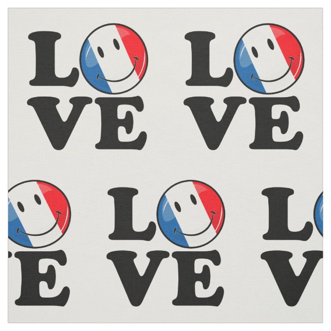 Tela El amor desde Francia: Bandera sonriente (Retal)